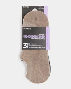 New Dunnes Stores Invisible Arch Support Liners - Pack Of 3
