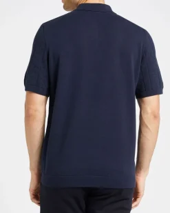 Online Dunnes Stores Jacquard Zip Polo