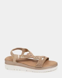 Outlet Dunnes Stores Jewelled Low Wedge