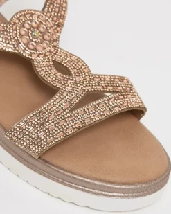 Outlet Dunnes Stores Jewelled Low Wedge
