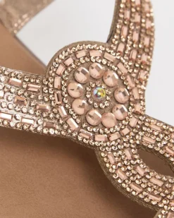 Outlet Dunnes Stores Jewelled Low Wedge