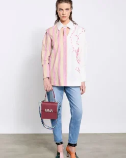 Best Dunnes Stores Joanne Hynes The Cut Away Pinstripe Heirloom Embroidered Shirt