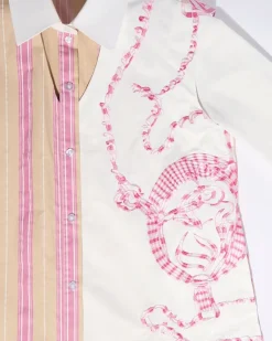 Best Dunnes Stores Joanne Hynes The Cut Away Pinstripe Heirloom Embroidered Shirt