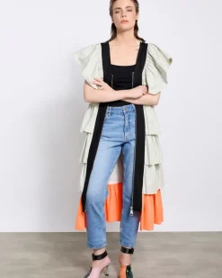 Online Dunnes Stores Joanne Hynes The 'Dreamers' Frilled Pinstripe Dress