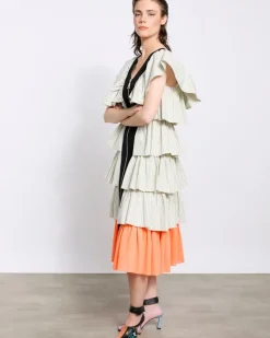 Online Dunnes Stores Joanne Hynes The 'Dreamers' Frilled Pinstripe Dress