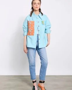 New Dunnes Stores Joanne Hynes The 'For Beauty Sake' Manifesto Print Linen Shirt