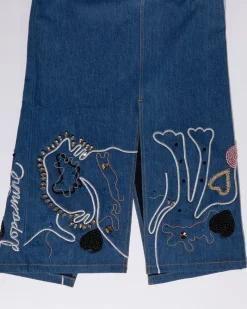 Discount Dunnes Stores Joanne Hynes 'Tiger Lady' Embellished Denim Skirt