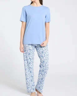 Online Dunnes Stores Knit Straight Leg Pyjama Set