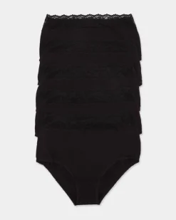 Discount Dunnes Stores Lace Full Briefs - Pack Of 5