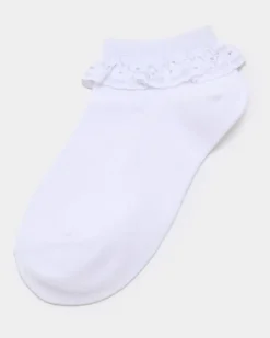 Hot Dunnes Stores Lace Trim Trainer Socks - Pack Of 3