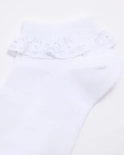 Hot Dunnes Stores Lace Trim Trainer Socks - Pack Of 3