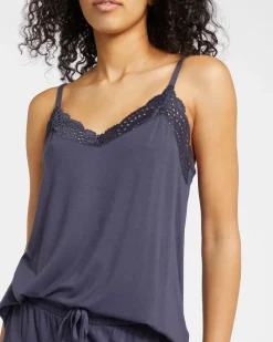 Clearance Dunnes Stores Lace Trim Viscose Cami Pyjama Top