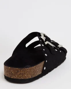 Best Dunnes Stores Leather Stud Footbed Sandals