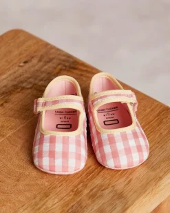 New Dunnes Stores Leigh Tucker Willow Gingham Pram Shoe (Newborn-12 Months)