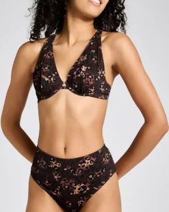 Fashion Dunnes Stores Leopard Print Ribbed Bikini Briefs