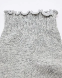 Online Dunnes Stores Lettuce Edge Quarter Length Socks - Pack Of 3