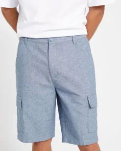 Online Dunnes Stores Linen Blend Cargo Shorts