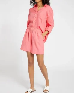 Discount Dunnes Stores Linen Blend Shorts