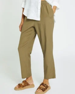 New Dunnes Stores Linen Tapered Trousers