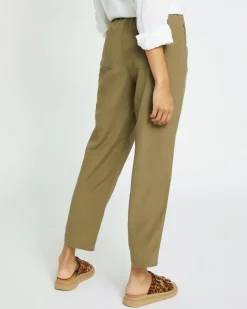 New Dunnes Stores Linen Tapered Trousers