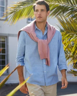 Fashion Dunnes Stores Long Sleeve Linen Blend Shirt