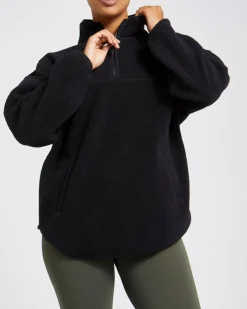 Hot Dunnes Stores Longline Half Zip Fleece