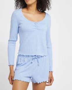 Best Dunnes Stores Long-Sleeved Short Pyjama Set