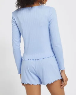 Best Dunnes Stores Long-Sleeved Short Pyjama Set