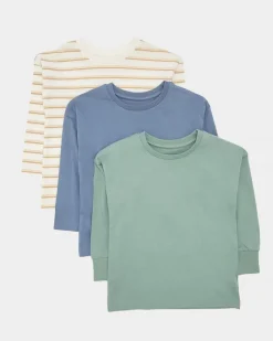 Best Dunnes Stores Long-Sleeved Tops - Pack Of 3 (6 Months-5 Years)