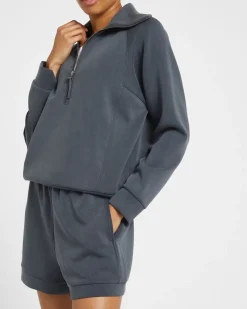 Discount Dunnes Stores Luxe Comfort Scuba Half Zip Sweatshirt