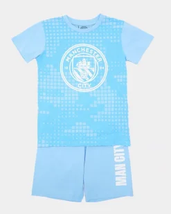Discount Dunnes Stores Manchester City Short-Sleeve Pyjama Set (4-14 Years)