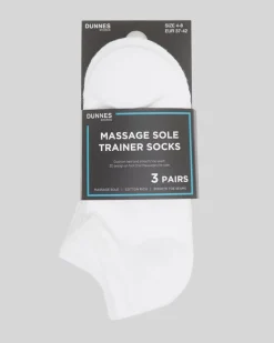 Clearance Dunnes Stores Massage Sole Trainer Socks - Pack Of 3