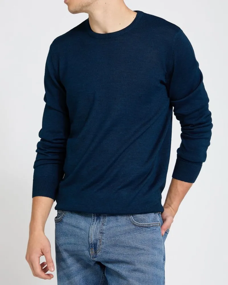 Hot Dunnes Stores Merino Blend Crew Neck Jumper