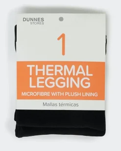 Outlet Dunnes Stores Microfibre Thermal Leggings (1 Pack)