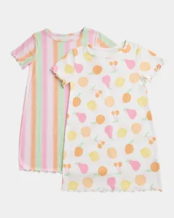New Dunnes Stores Nightdress - Pack Of 2 (2-14 Years)