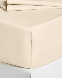 Discount Dunnes Stores Non Iron Percale Fitted Sheet 180 Thread Count - Super King