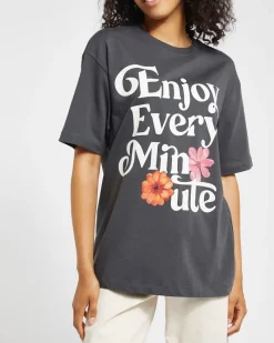 Hot Dunnes Stores Oversized Graphic T-Shirt