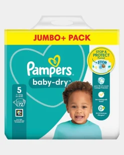 Online Dunnes Stores Pampers Baby Dry Jumbo Plus Size: 5 - 72 Nappies