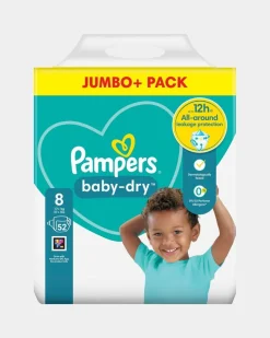 Discount Dunnes Stores Pampers Baby Dry Size 8 Jumbo Plus - 52 Nappies
