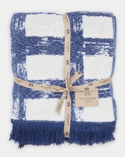 Online Dunnes Stores Paul Costelloe Living Blue Check Throw