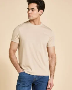 New Dunnes Stores Paul Costelloe Living Camel Crew Neck T-Shirt