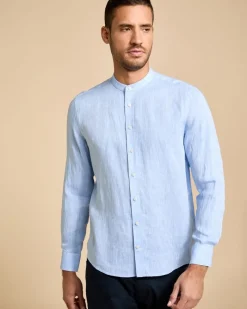 Best Dunnes Stores Paul Costelloe Living Men Long Sleeve Linen Grandad Shirt