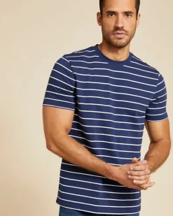 Best Dunnes Stores Paul Costelloe Living Men Textured Stripe T-Shirt