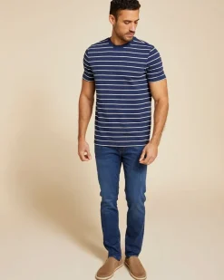 Best Dunnes Stores Paul Costelloe Living Men Textured Stripe T-Shirt