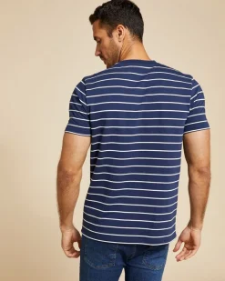 Best Dunnes Stores Paul Costelloe Living Men Textured Stripe T-Shirt
