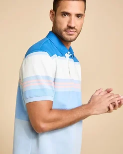 Fashion Dunnes Stores Paul Costelloe Living Men Stripe Pique Polo Shirt