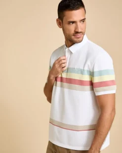 Sale Dunnes Stores Paul Costelloe Living Men Stripe Pique Polo Shirt