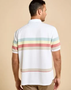 Sale Dunnes Stores Paul Costelloe Living Men Stripe Pique Polo Shirt