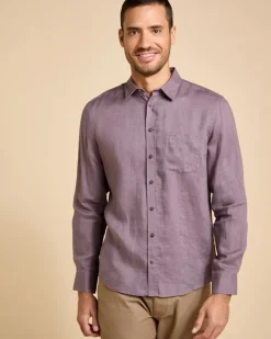 Fashion Dunnes Stores Paul Costelloe Living Men Long Sleeve Linen Solid Shirt