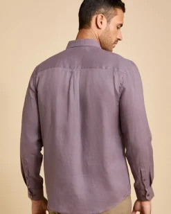 Fashion Dunnes Stores Paul Costelloe Living Men Long Sleeve Linen Solid Shirt